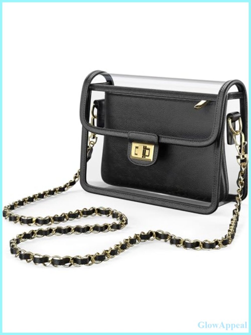 Clear TPU Crossbody Bag RFID Wallet Stadium Approved Purse